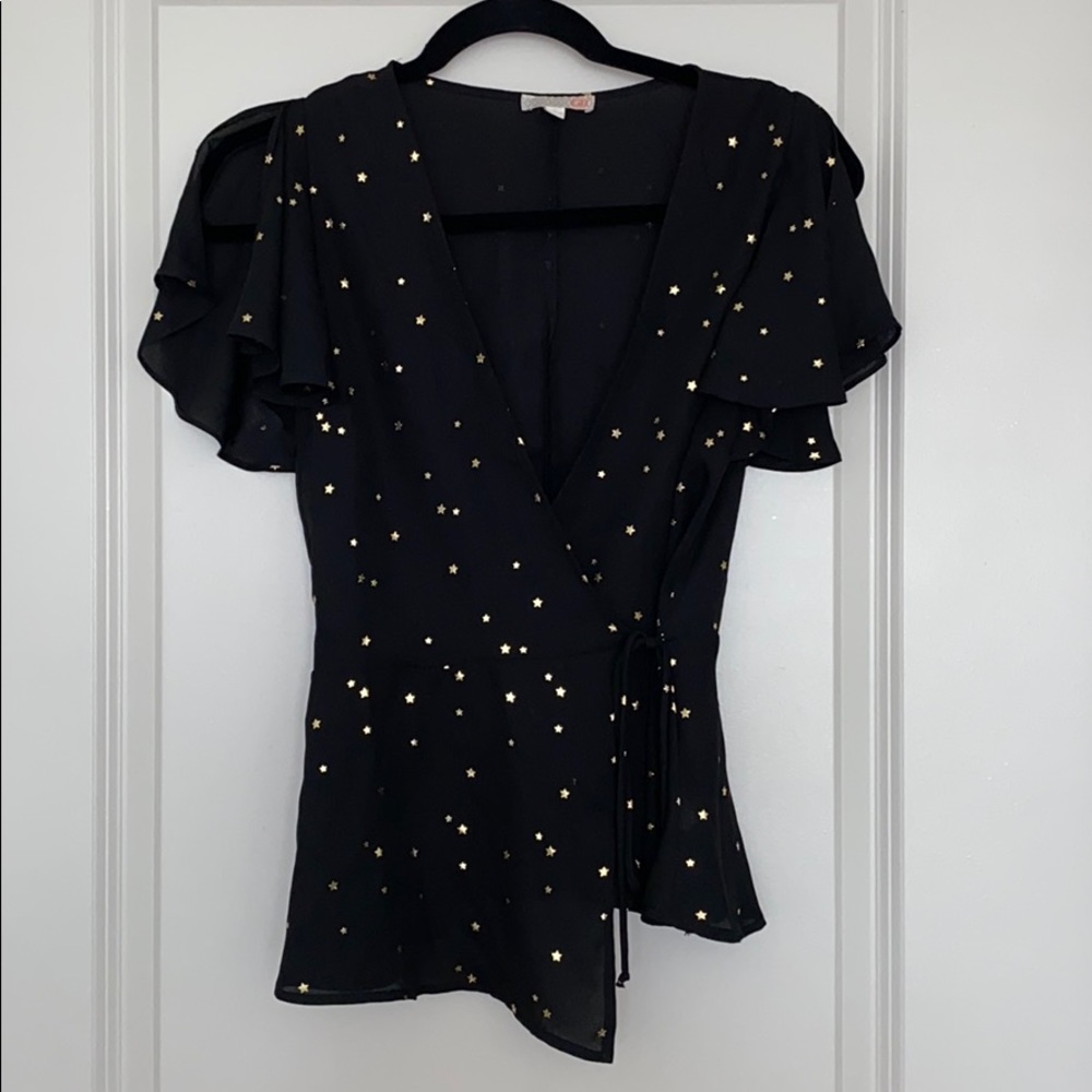 Gianni Bini wrap top blouse